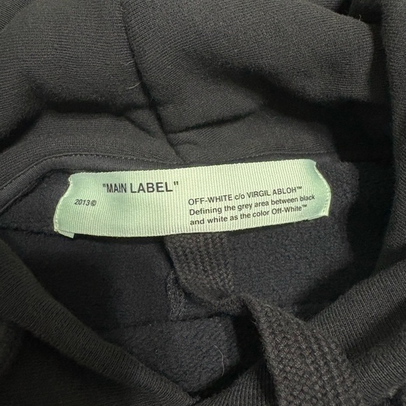 Off-White Black and White Striped Hoodie - Picture 7 of 16